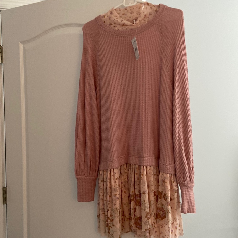 Free people size small floral/thermal dress